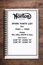 Norton 1963 1970 parts book - norton, 1963-1970