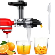 Juicer Attachment for KitchenAid Stand Mixer - Cold Press Slow Juicer & Strainer