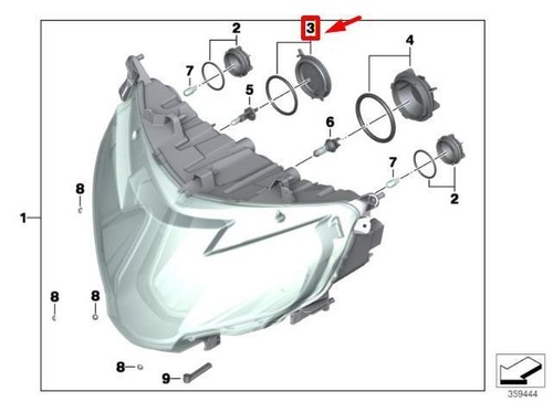 Bmw headlight cover - headlight, k52