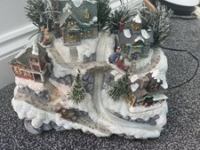 Christmas Village Snowy Light Up Scene Decoration