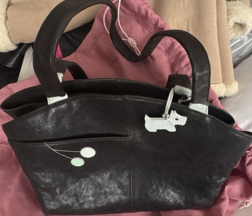 Radley black leather - leather, top