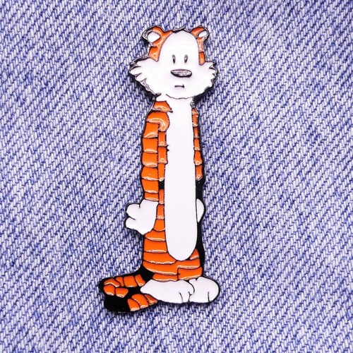 Cat pin badge calvin and - calvin,