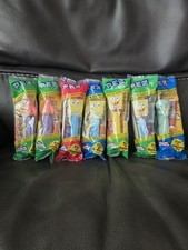 Vintage SpongeBob SquarePants PEZ Dispensers Lot of 7 Retired NEW In Cello 