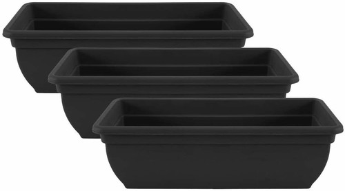 46cm black trough plant - 46cm,