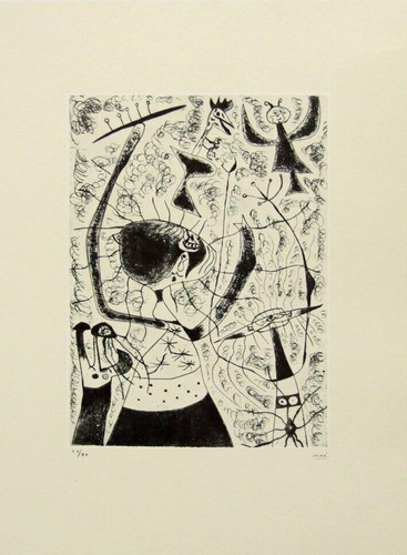 Joan miro mounted - joan, vintage