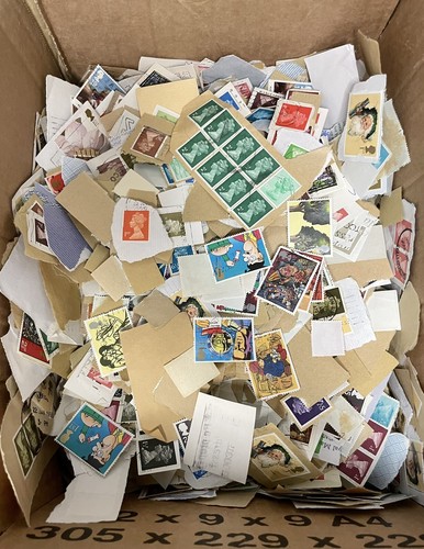 British stamps paper - on,