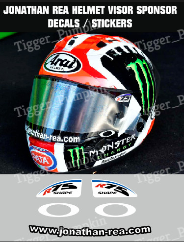 Visor stickers decals - visor, /