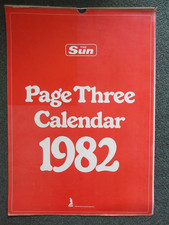 Sun Page 3 Calendar 1982