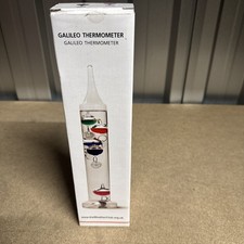 Galileo Thermometer Science Liquid Glass Temperature Guage Gadget Gift