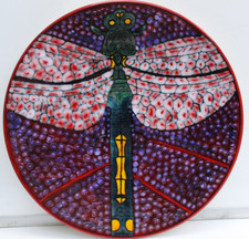 Poole Pottery Tony Morris Dragon Fly Charger