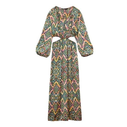 Zara geometric print cut - cut, out