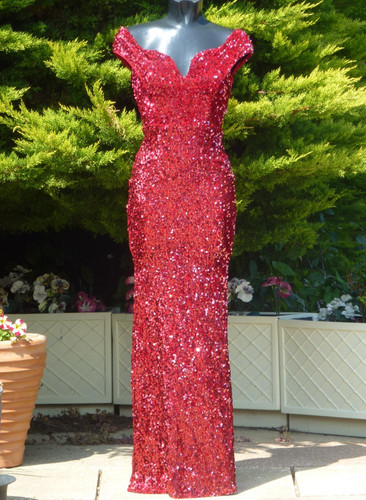 Goddiva off shoulder sequin - off,