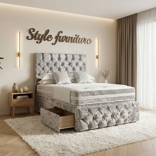 Chesterfield divan bed set - divan,
