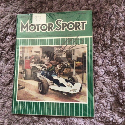 Motorsport magazine signed by - motorsport,