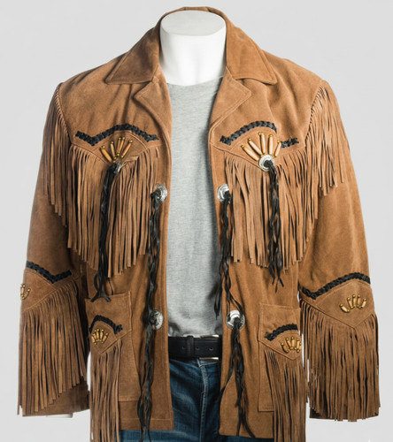 Mens brown suede - mens, leather
