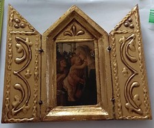 Religious Wooden Triptych