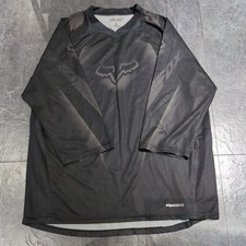 Fox Racing Jersey 3/4 Sleeve L Black Zip Pocket