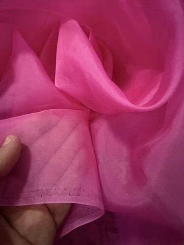 100 pure silk - organza, fabric