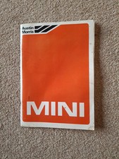 Vintage 1981 Austin Morris Mini Driver's Handbook Manual Guide Old Mini Car Cars