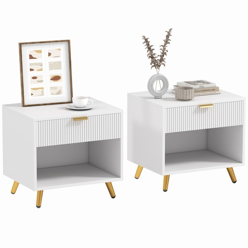 Homcom nightstands set 2 - homcom,