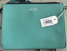 Jack Wills Harpen Bag in Jade Green New With Tags