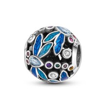 Genuine Sterling Silver 925 Dragonfly Charm Dragon Fly Insect Animal Pet Blue 