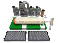 BMW X5 3.0d 07-10 E70 Oil Air Diesel Fuel Cabin Pollen Filter 8L 5w30 Engine Oil