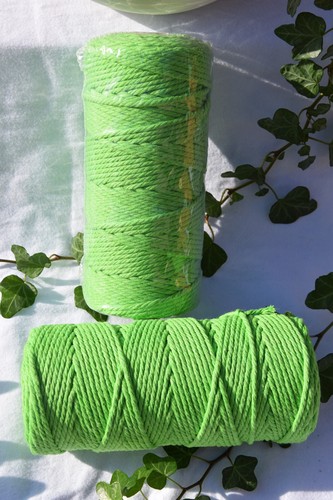 Macrame apple green 3mm 100m - macrame,