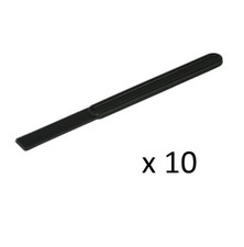 Pack of 10 Black 3.3 x 0.3"
