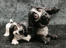 Pets with Personality Figurine Dogs Cocker Spaniel & Pup U1S2