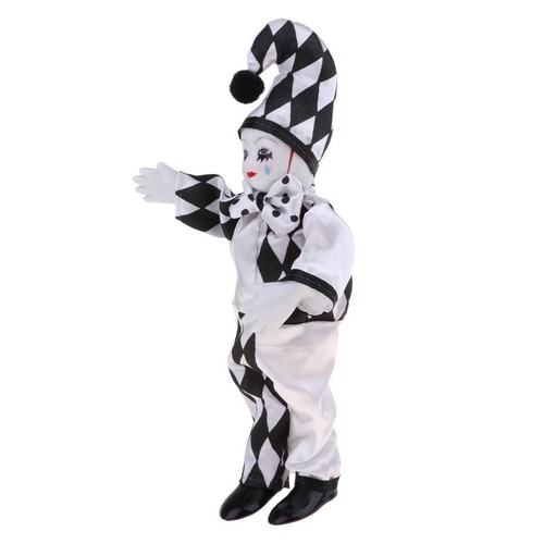 Cute porcelain standing clown - cute,
