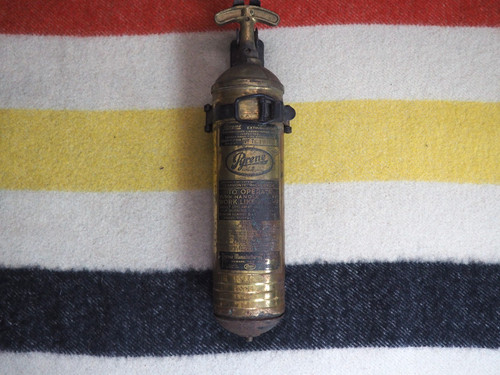 Vtg antique 40s pyrene - pyrene, brass