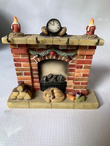 Dolls house xmas fireplace - dolls,