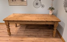Solid Pine Farmhouse 7ft Table