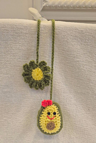 Handmade crochet avocado - handmade,