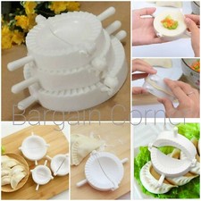 3Pc Dumpling Pie Ravioli Pastry Empanada Samosa Wrapper Mould Dough Cutter 3Size