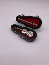 Italian National Mark for Arezzo - SilverMiniature Violin - Realistic & Detailed