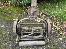 Vintage Ransomes Cub 10” Wooden Manual Push Mower - fully working!