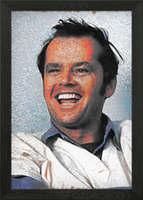 Jack Nicholson Portrait Framed