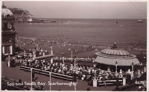 Vintage rppc postcard spa - vintage,