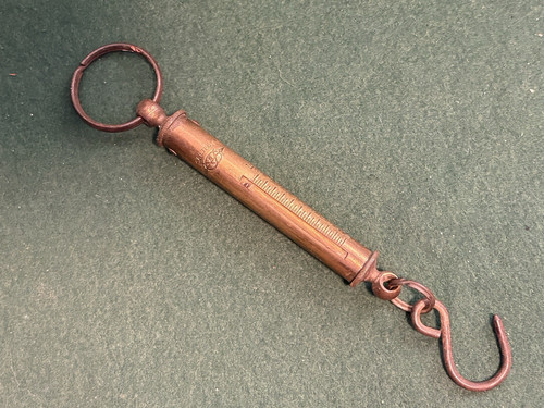 Vintage salter brass spring - vintage,