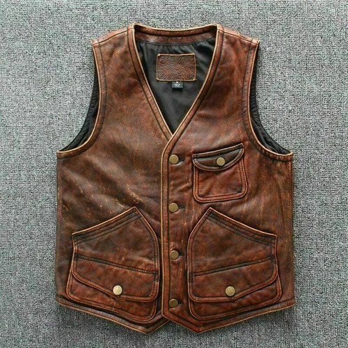Men vintage biker - men's,