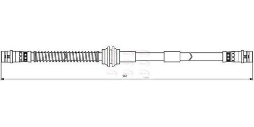 Apec front brake hose for - apec,