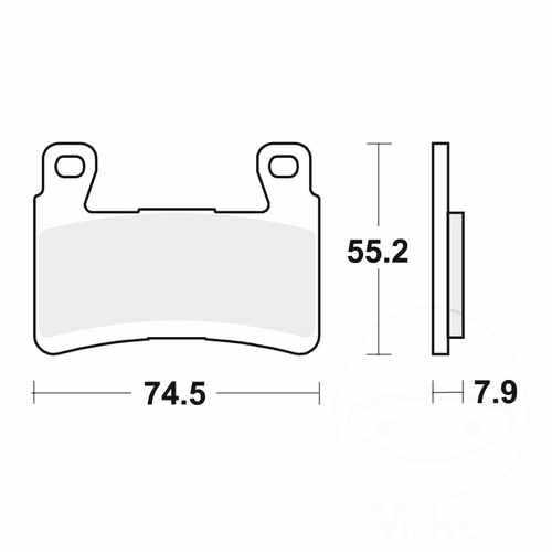 New trw brake pads sintered - brake,