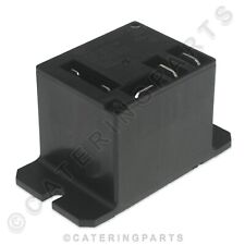 MINIATURE MAINS POWER RELAY 12VDC OPERATING COIL 20A SPNO SPNC PUSH FIT SPADES