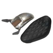 Custom Rear Fender & Seat Set for Harley Davidson Softail Twin Cam '07-'17