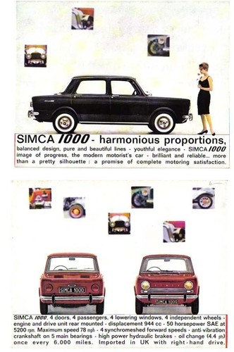 Simca 1000 mille - mille, 1962-63