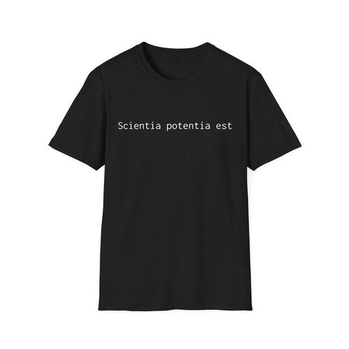 Latin phrase tee scientia - latin, "scientia