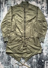 Maharishi Khaki Green Parka Bomber Jacket Size M USED