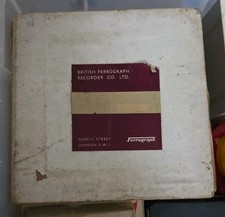 British Ferrograph Recorder Co. Extended 1800 Ft TRT 1h 16m 7.5Reel to Reel Tape